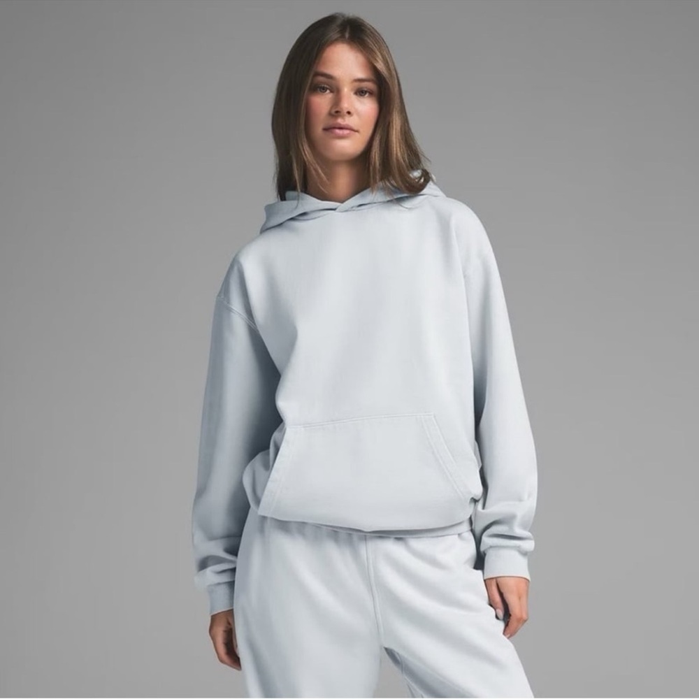 Boyfriend fleece pullover hoodie NWT SIZE S ZEN BLUE (Fab)